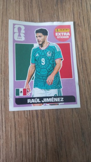 Cromo Raúl Jiménez Panini Extra Mundial 2026