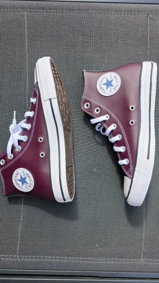Converse Piel Burdeos Talla 39 Nuevas