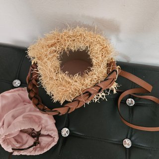 Borsa Coccinelle paglia cestino