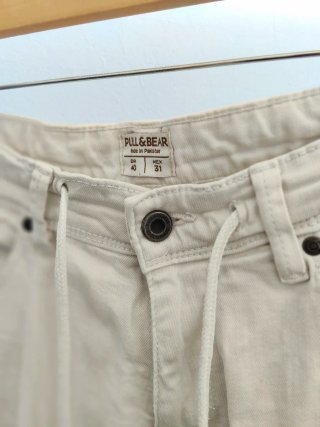 Calções Pull&Bear Brancos Tamanho L/40