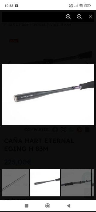 Caña de pescar calamar HART ETERNAL EGING H 83M