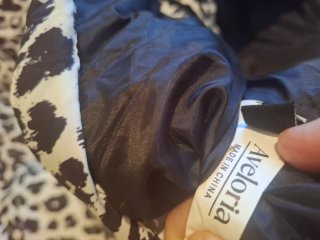 Chaqueta plumífero estampado leopardo