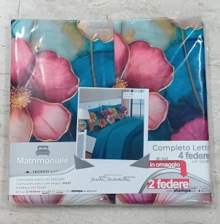 Completo letto matrimoniale 4 federe