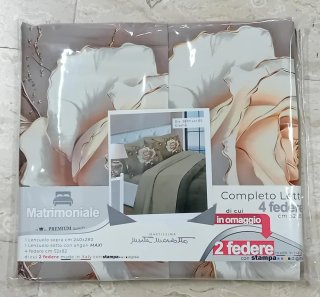 Completo letto matrimoniale 4 federe
