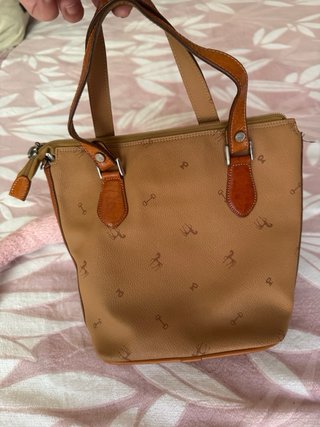 Bolso Petusco Beige y Marrón