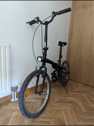 Bicicleta Plegable Negra