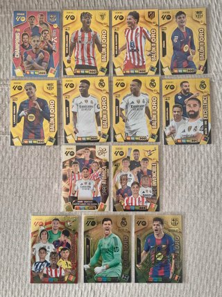 (LEER/SUELTO)9 BALONES ORO+4 CARD ESP.ADRENALYN 26