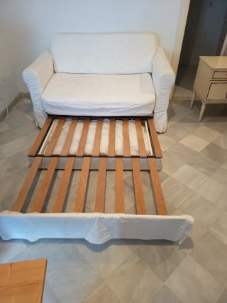 Sofá Cama 2 Plazas Blanco Ikea