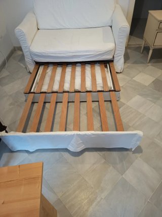 Sofá Cama 2 Plazas Blanco Ikea