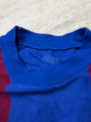Camiseta Barça Vintage Rayas Azul/Granate