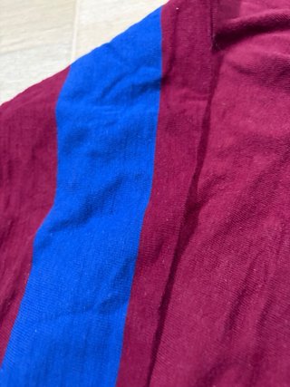 Camiseta Barça Vintage Rayas Azul/Granate