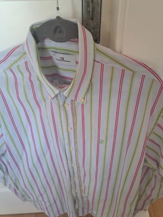 Camisa Carolina Herrera Rayas XL 16 1/2