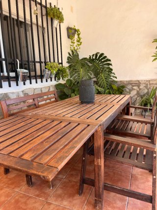 Conjunto Exterior Teka Ikea Madera