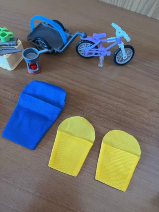 Playmobil Acampada Bicicleta con remolque