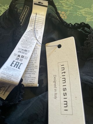 Culotte Intimissimi Tulle Lavorato Nero Taglia S