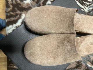 Zuecos Serraje Taupe