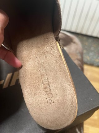 Zuecos Serraje Taupe