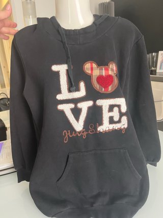 Sudadera LOVE unisex negra