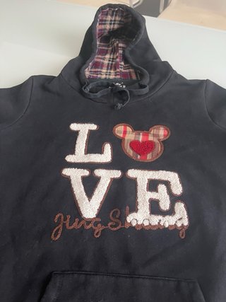 Sudadera LOVE unisex negra