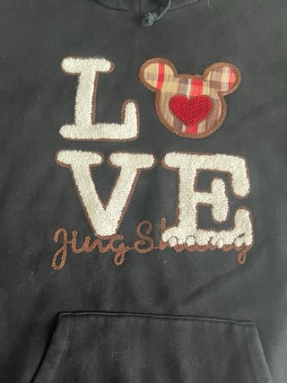Sudadera LOVE unisex negra