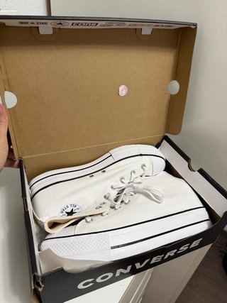 Converse plataforma blancas talla 44