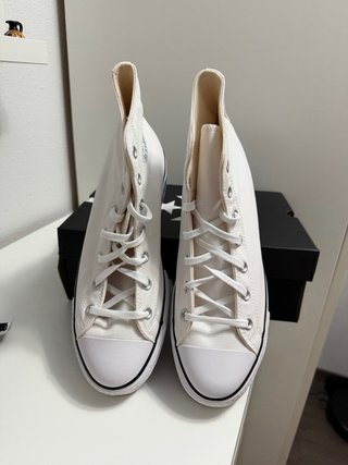 Converse plataforma blancas talla 44
