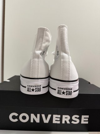 Converse plataforma blancas talla 44