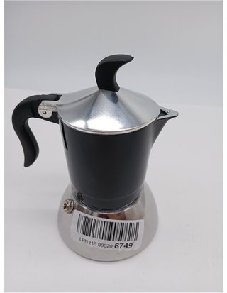 Bialetti Fiammetta Cafetera de inducción - 2 tazas (100 ml) - Apto para todos los fuegos - Diseño elegante - Negro