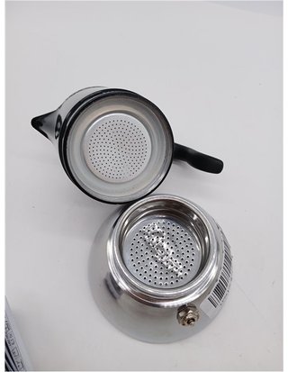 Bialetti Fiammetta Cafetera de inducción - 2 tazas (100 ml) - Apto para todos los fuegos - Diseño elegante - Negro