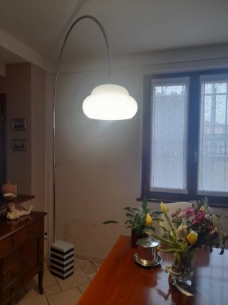 Lampada da soggiorno vintage restaurata