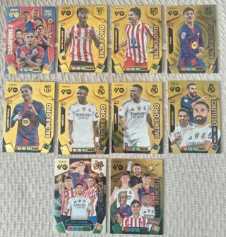 (LEER/SUELTO)7 BALONES ORO+3 CARD ESP.ADRENALYN 26