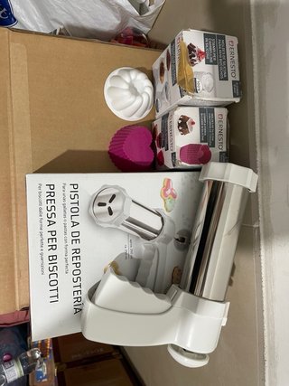 Pistola per dolci  + stampi + Tritatutto