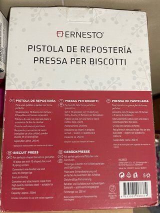 Pistola per dolci  + stampi + Tritatutto