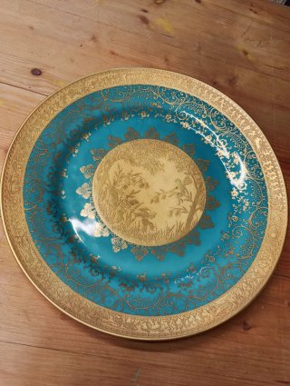 Piatto Bavaria oro zecchino da collezione