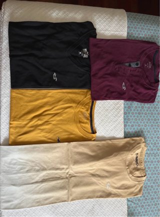 Lote Camisetas Hollister Hombre Talla S