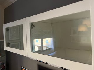 Estantería BESTA Ikea Vidrio Blanco