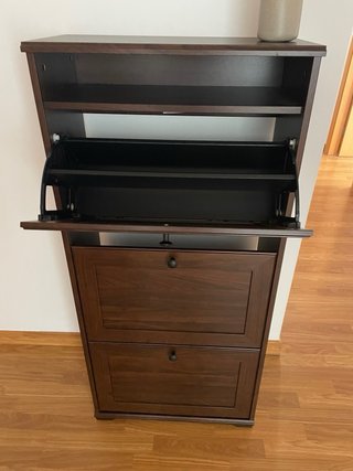 Zapatero BRUSALI IKEA Marrón Madera