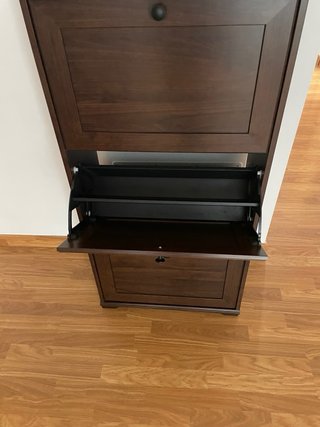 Zapatero BRUSALI IKEA Marrón Madera