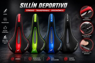 Sillín Deportivo Bicicleta – Nuevo a Estrenar