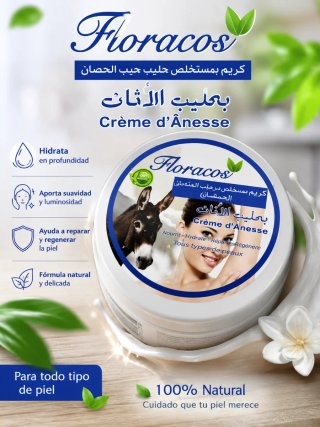 Crema Floracos Leche de Burra Hidratante
