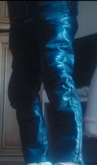 Pantaloni Pelle Uomo Moto TG L