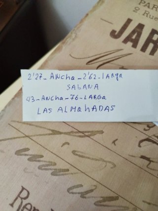 Sábanas antiguas algodón bordadas
