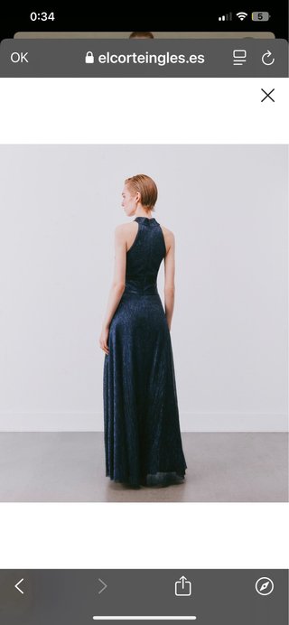 Vestido de fiesta azul brillante, NUEVO.