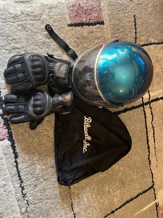 Casco Biltwell Vintage Azul electrico