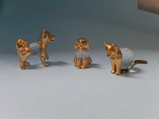 Colección Figuras Dorados Cristal