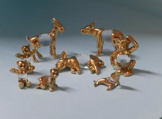 Colección Figuras Dorados Cristal