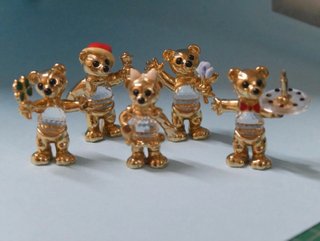 Colección Figuras Dorados Cristal