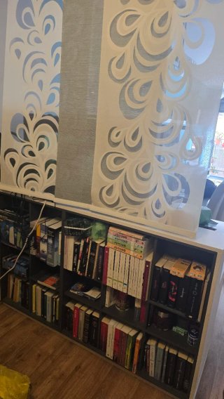 Mueble salón y aparador gris y blanco