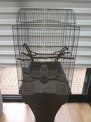 Jaula para pájaros. Imac Matilde azul-grisaceo