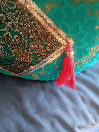 Bolso Capazo de vestir turquesa y fucsia